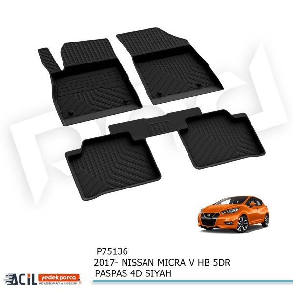 2017- NISSAN MICRA V HB 5KP PASPAS 4D SIYAH