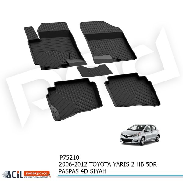 2006-2012 TOYOTA YARIS 2 HB 5KP PASPAS 4D SIYAH