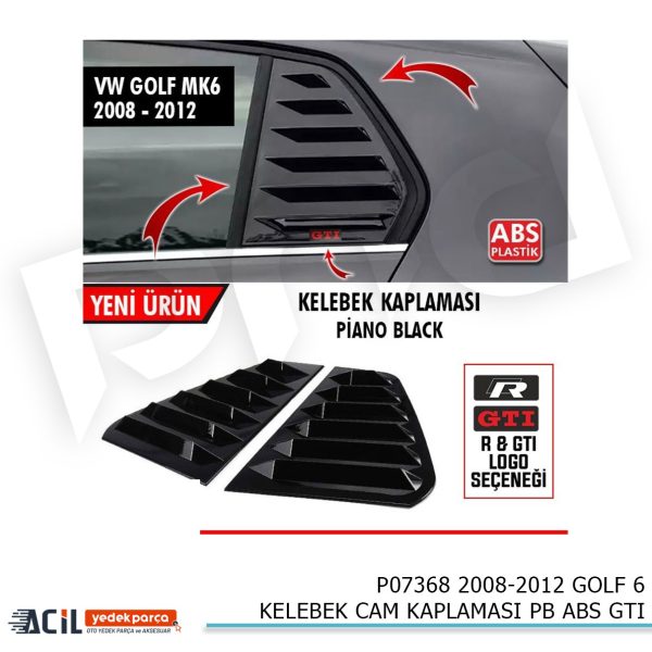 2008-2012 GOLF 6 KELEBEK CAM KAPLAMASI PB ABS GTI