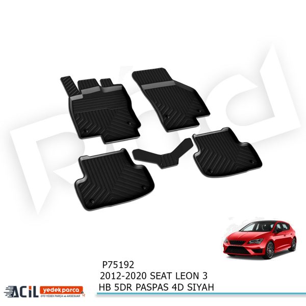 2012-2020 SEAT LEON 3 HB 5KP PASPAS 4D SIYAH