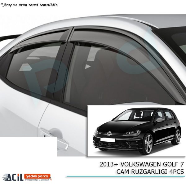 2013+ VOLKSWAGEN GOLF 7-8 CAM RUZGARLIGI 4PCS