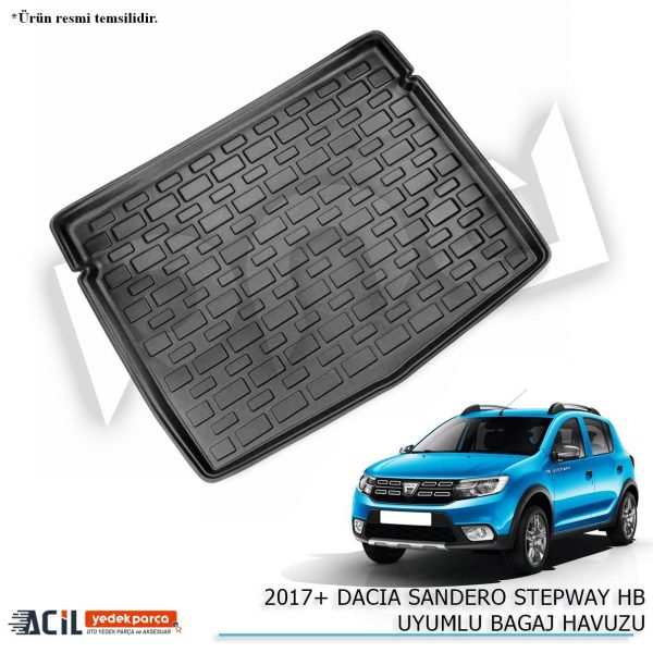 2012+ DACIA SANDERO STEPWAY HB UYUMLU BAGAJ HAVUZU