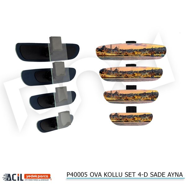 OVA KOLLU SET 4-D SADE AYNA -557.050D