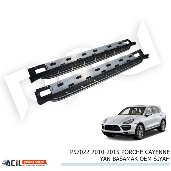 2010-2015 PORCHE CAYENNE YAN BASAMAK OEM SIYAH