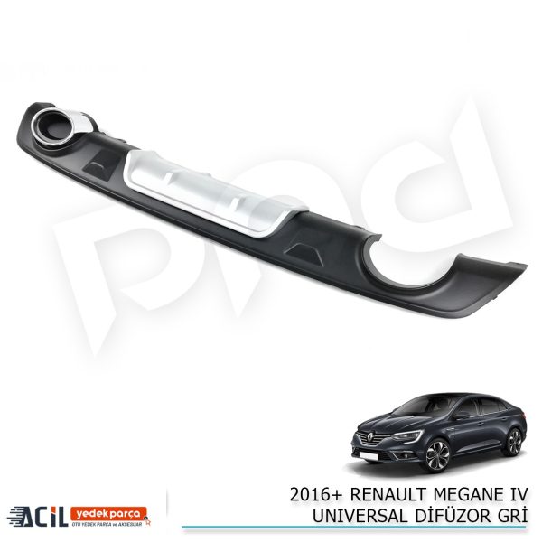 2016+ RENAULT MEGANE IV DIFUZOR GRI