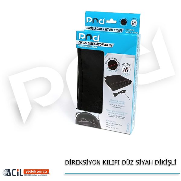 DIREKSIYON KILIFI DUZ SIYAH DIKISLI
