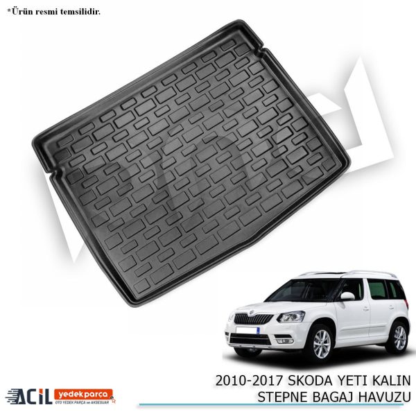 2010-2017 SKODA YETI KALIN STEPNE BAGAJ HAVUZU