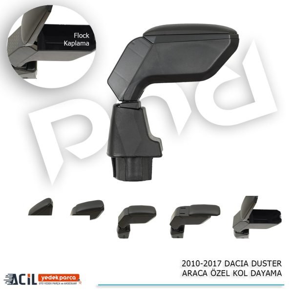 2010-2018 DACIA DUSTER ARACA OZEL KOL DAYAMA SIYAH