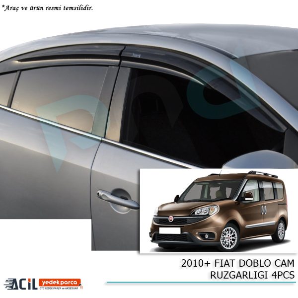 2010+ FIAT DOBLO CAM RUZGARLIGI 4PCS