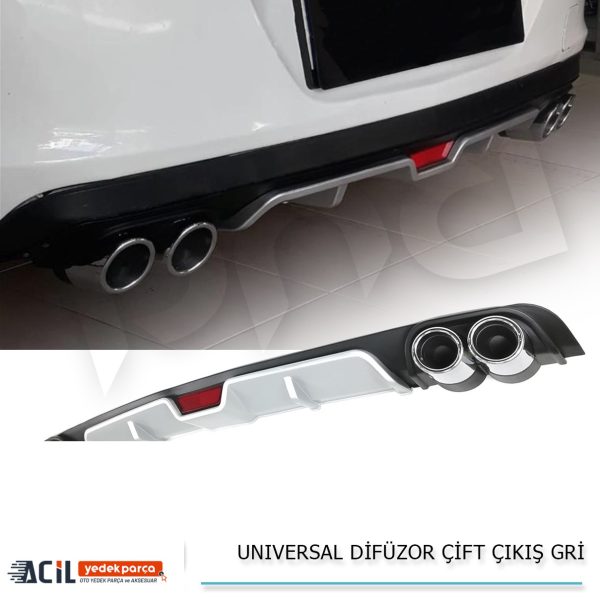 UNIVERSAL DIFUZOR CIFT CIKIS GRI