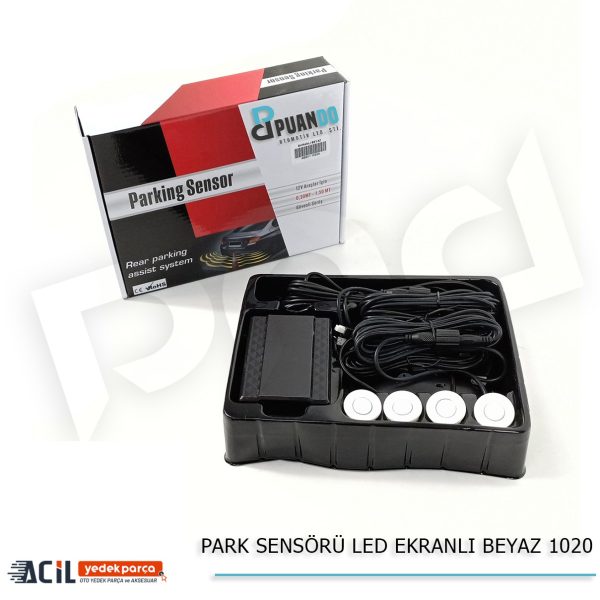 PARK SENSORU LED EKRANLI BEYAZ 1022