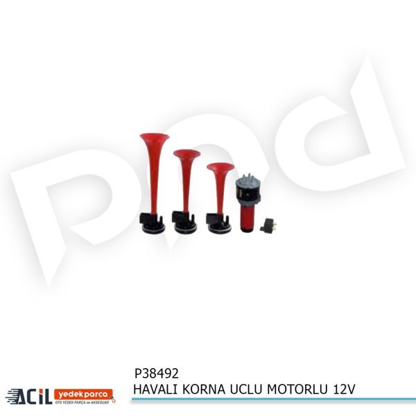 HAVALI KORNA UCLU MOTORLU 12V