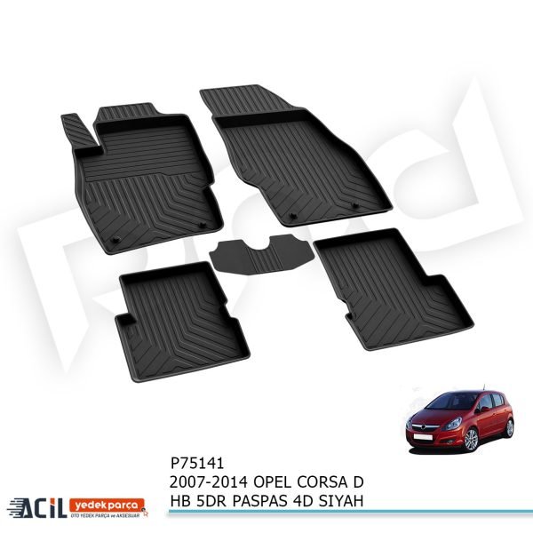2007-2014 OPEL CORSA D HB 5KP PASPAS 4D SIYAH