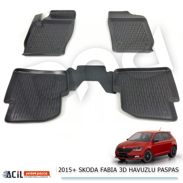 2015+ SKODA FABIA 3D HAVUZLU PASPAS