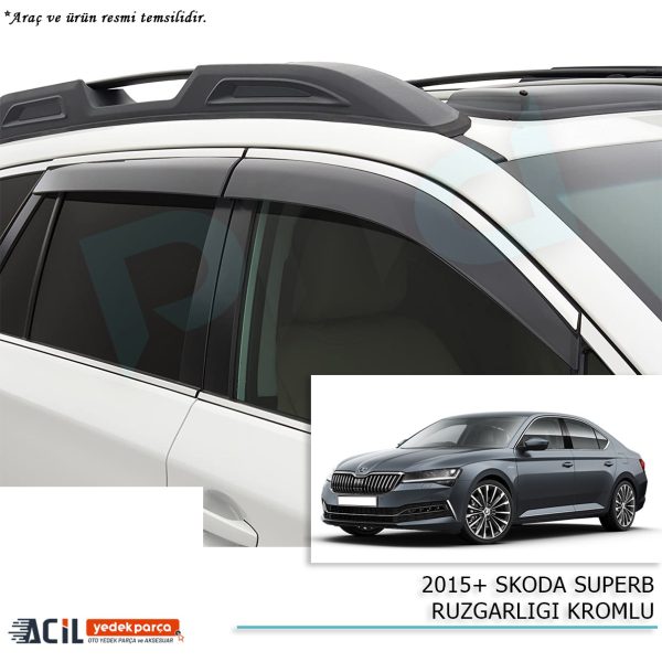 2015+ SKODA SUPERB RUZGARLIGI KROMLU