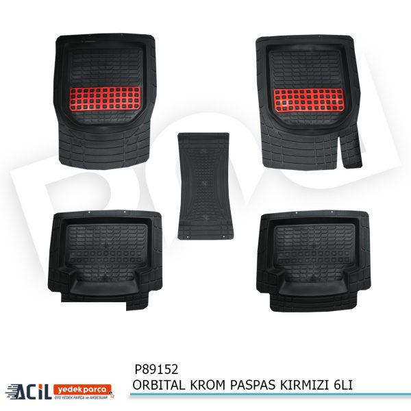 ORBITAL KROM PASPAS KIRMIZI 6LI