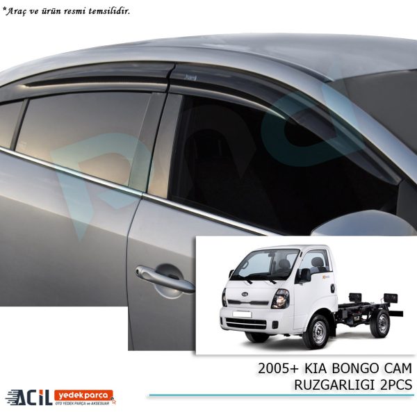 2005+ KIA BONGO CAM RUZGARLIGI 2PCS